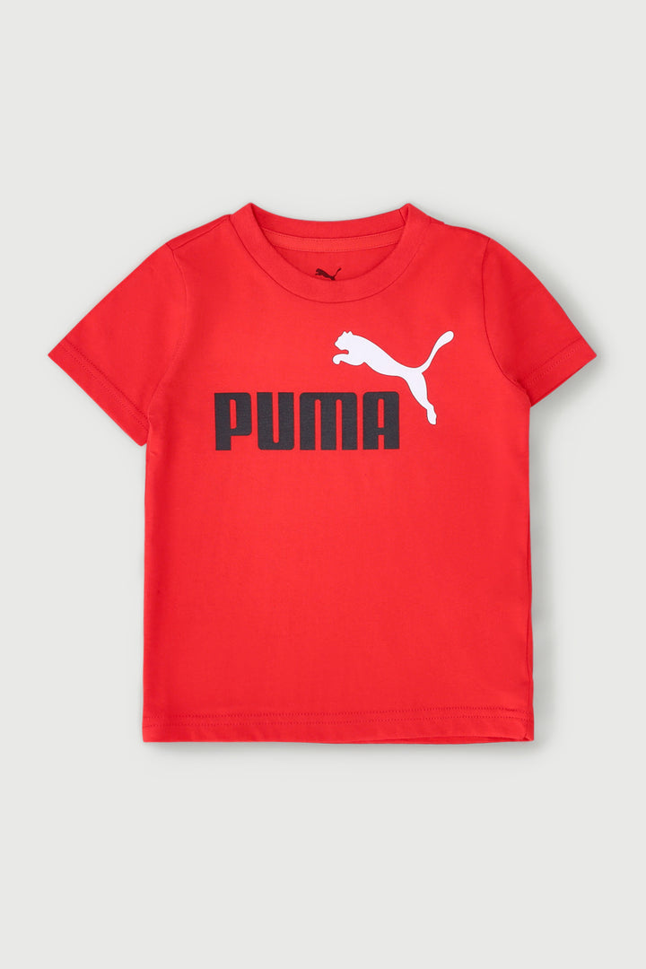 Pre-Boys Graphic Cat Foundation Tee - Red