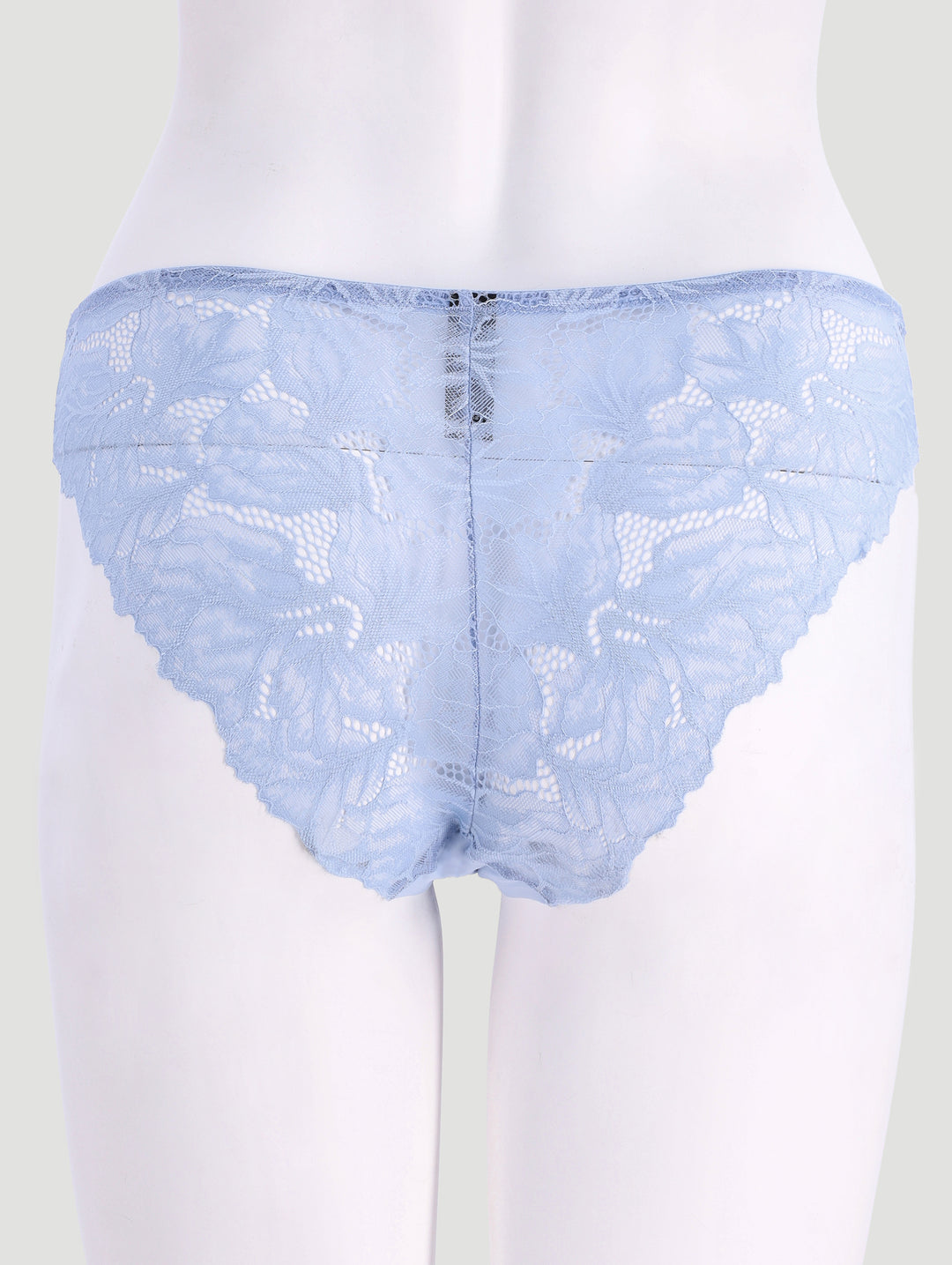 3 Pack Bonded Lace Brazilian Panties - Slate/Blue/Stone