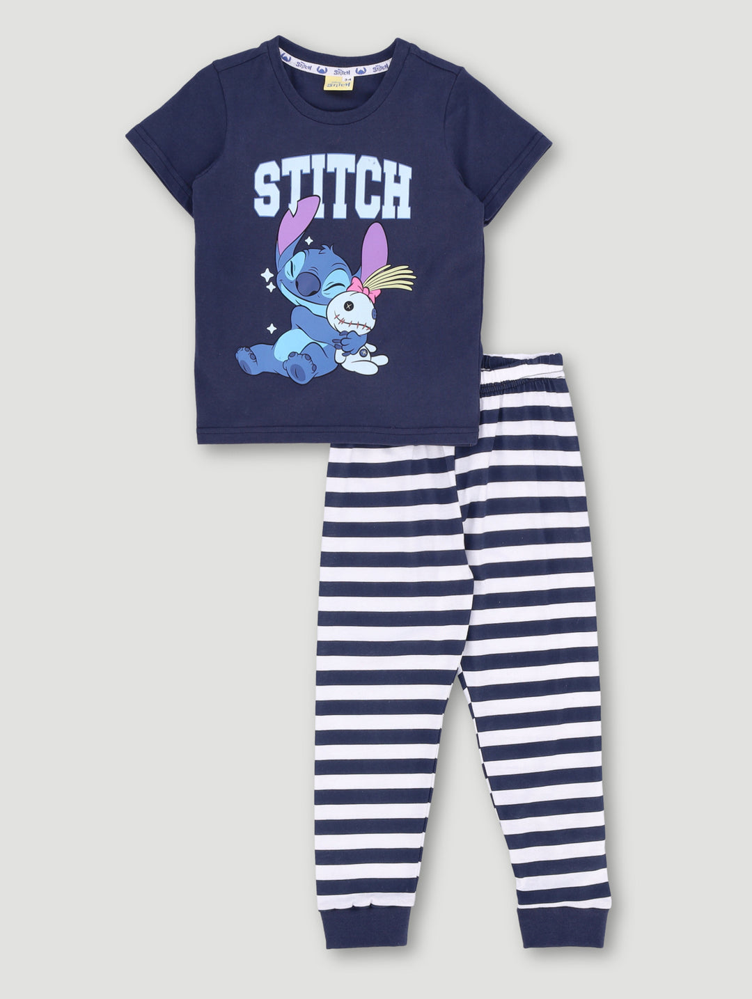 Pre-Boys Stitch Transitional Sleep Set - Navy