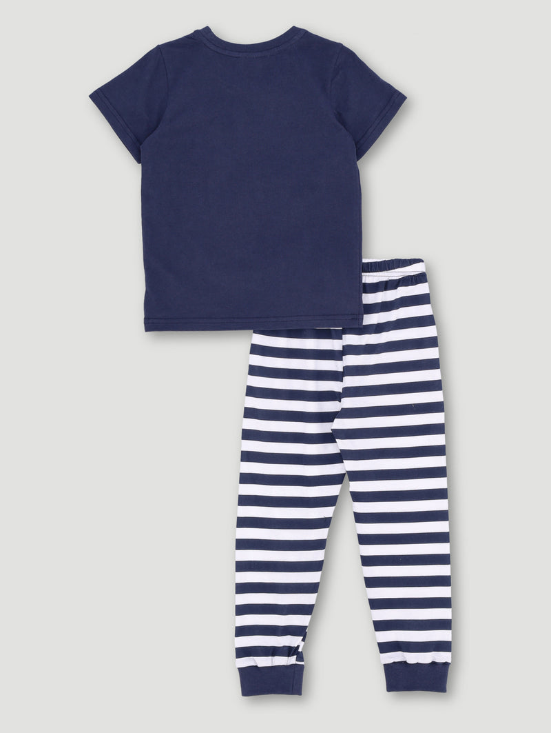 Pre-Boys Stitch Transitional Sleep Set - Navy