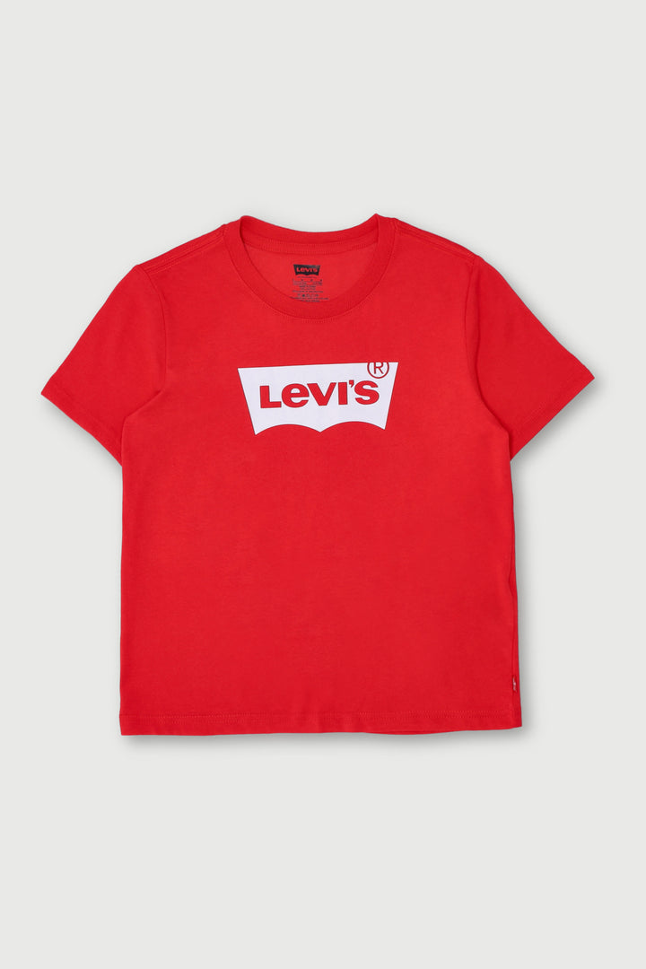 Pre-Boys Batwing Tee - Red