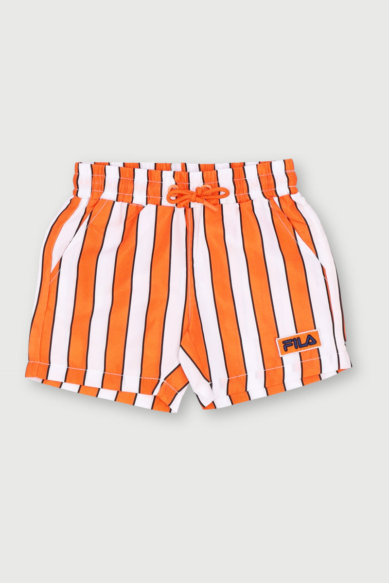 Pre-Boys Gino Stripe Short - Orange