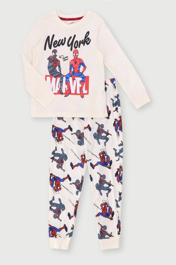 Pre-Boys Spiderman Sleep Set - Stone