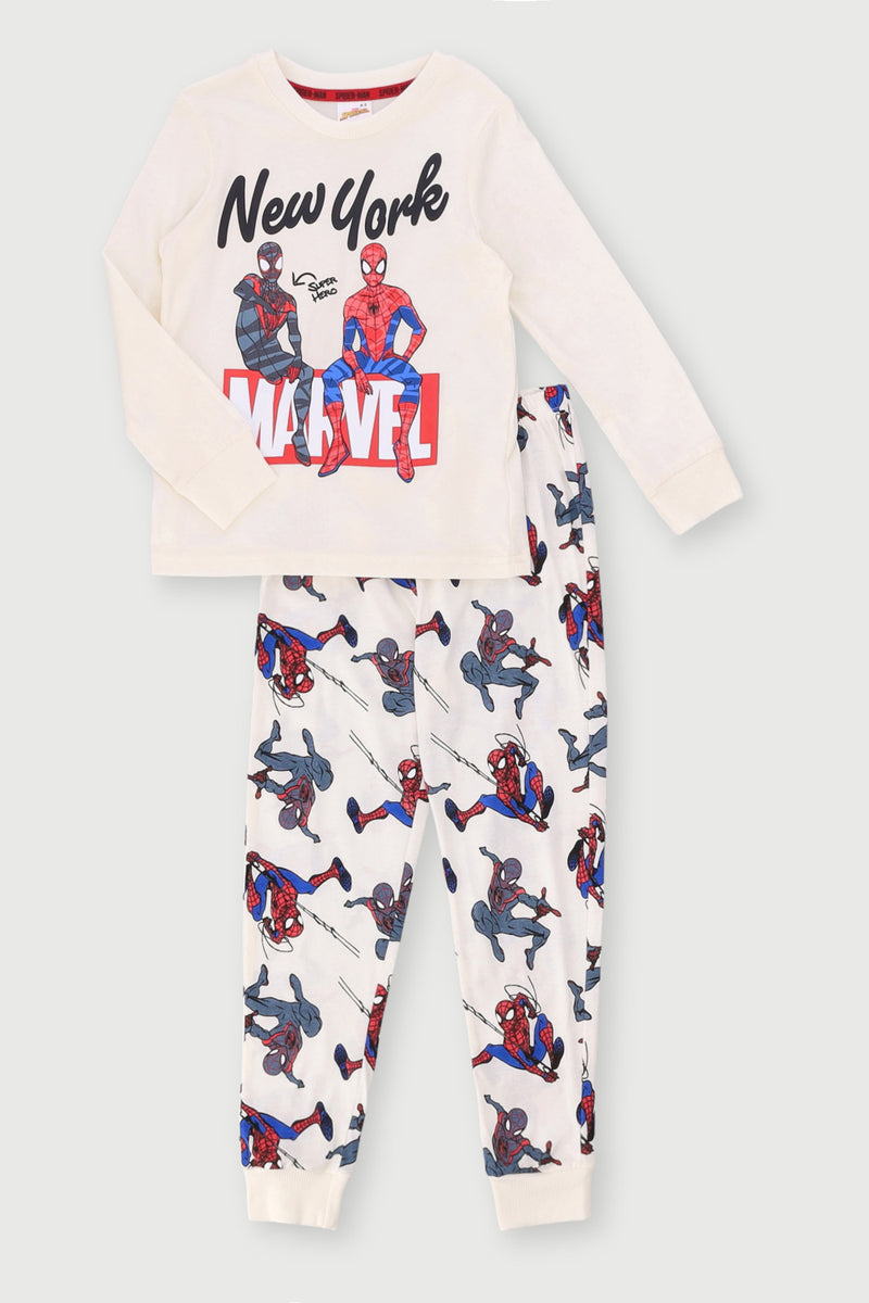 Pre-Boys Spiderman Sleep Set - Stone