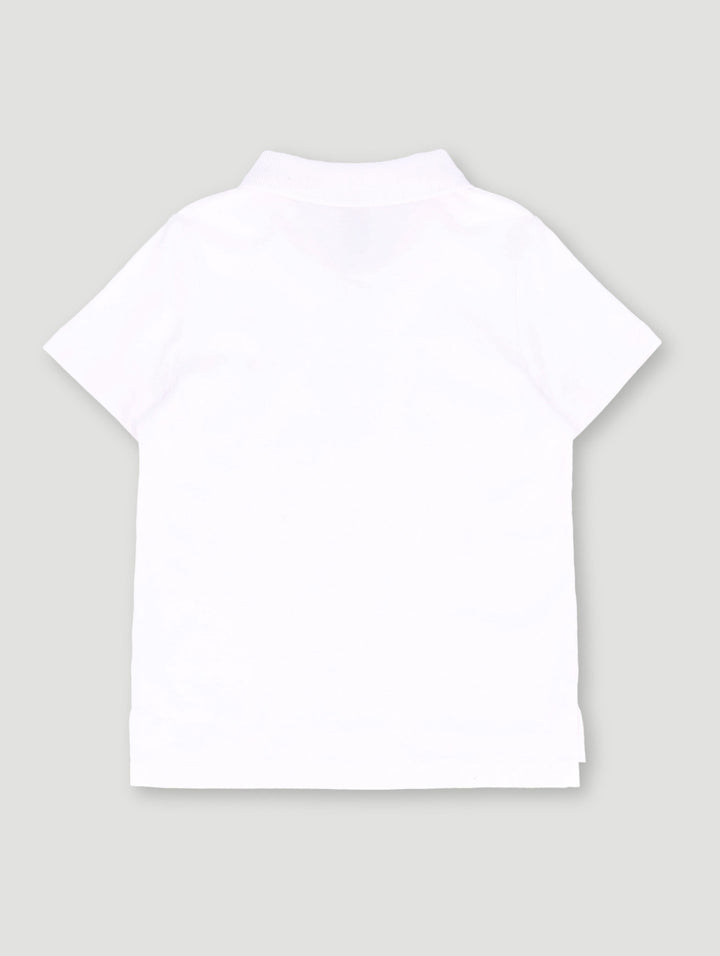 Pre-Boys Plain Golfer - White
