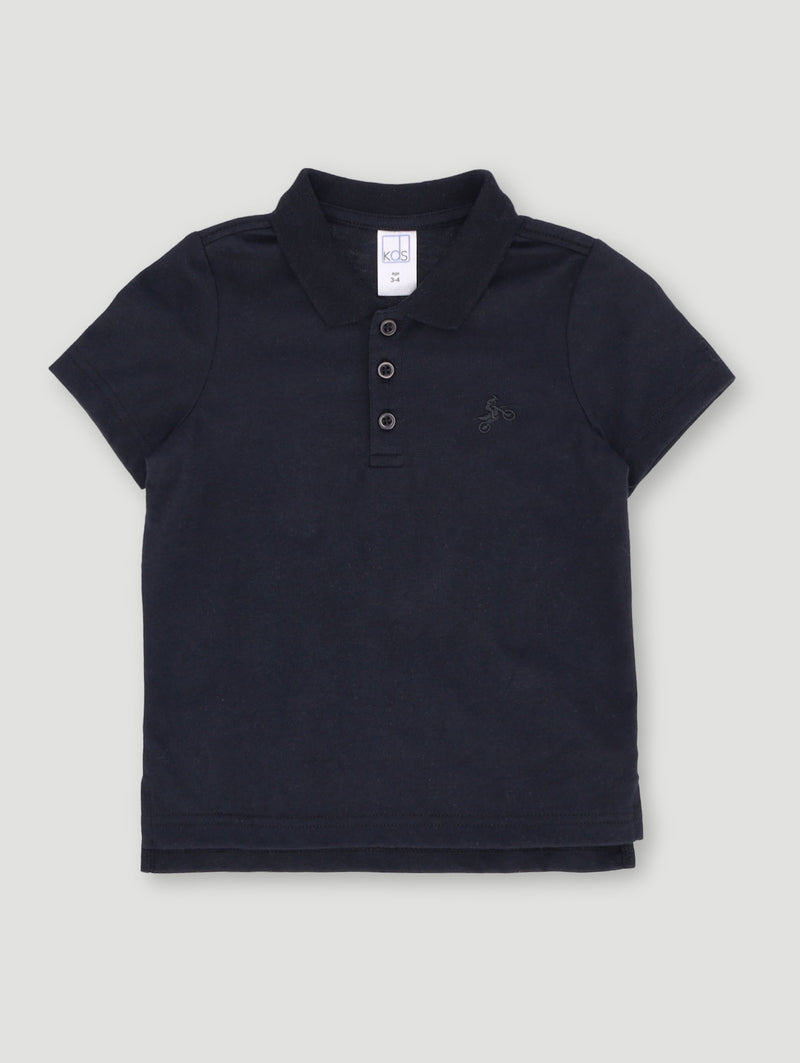 Pre-Boys Plain Golfer - Black