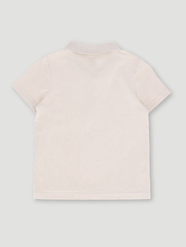 Pre-Boys Plain Golfer - Stone