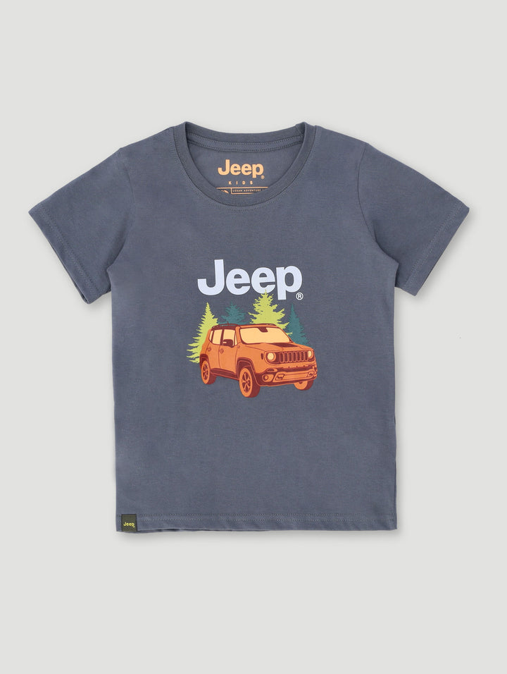 Pre-Boys Car Tee - Grey