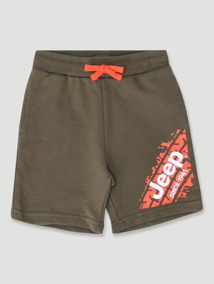 Pre-Boys Fleece Shorts - Olive