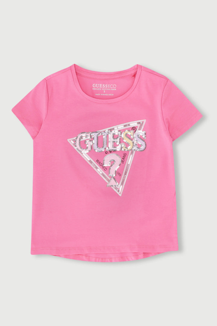 Pre-Girls High Low T-Shirt - Pink