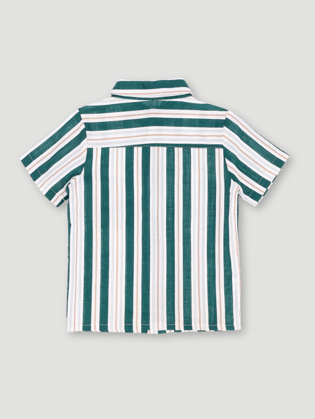 Pre-Boys Stripe Woven Shirt - Green