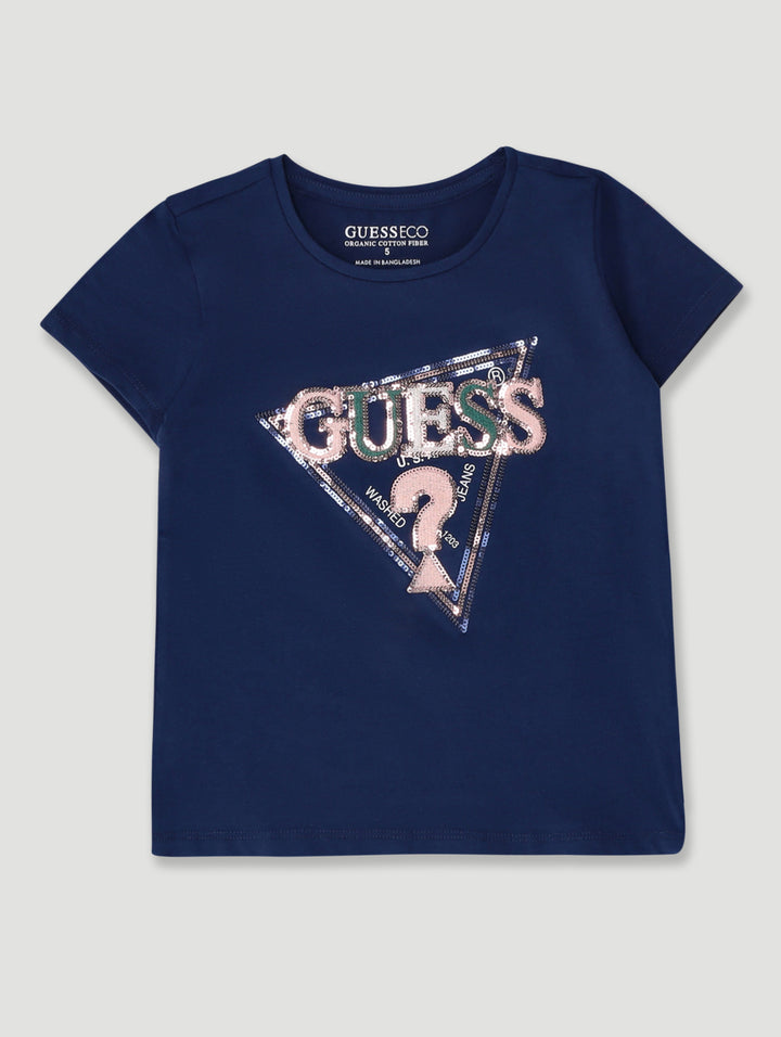 Pre-Girls High Low T-Shirt - Blue