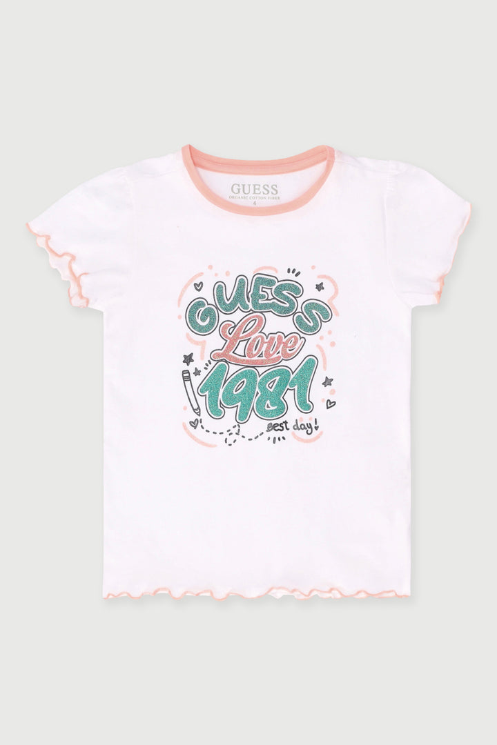 Pre-Girls Short Sleeve T-Shirt - White