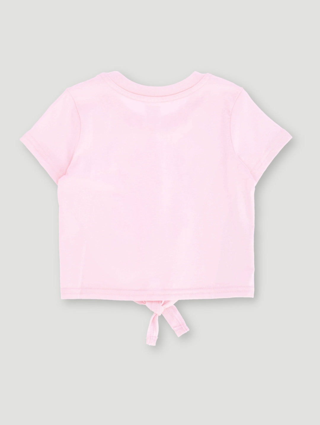 Pre-Girls Tee With Tie - Pink