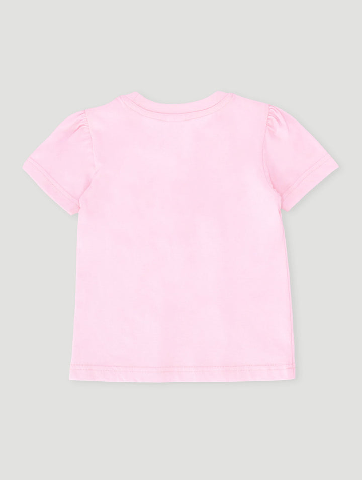 Pre-Girls Starfish Shoulder Frill Tee - Pink