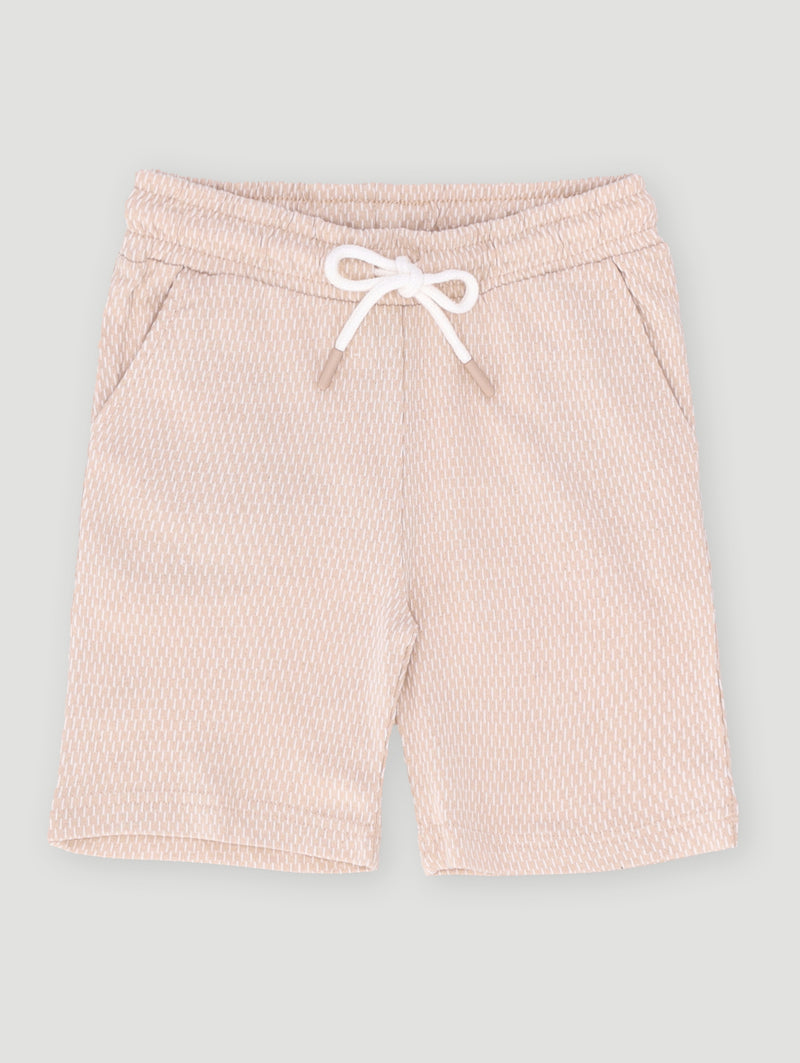 Pre-Boys Jaquard Knit Short - Stone