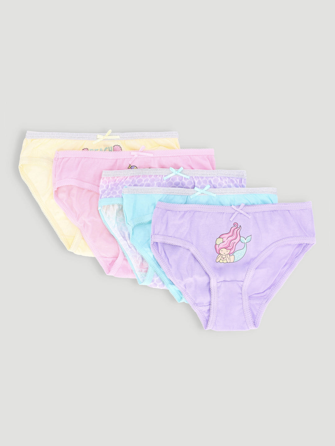 Pre-Girls 5 Pack Mermaid Panites - Multi