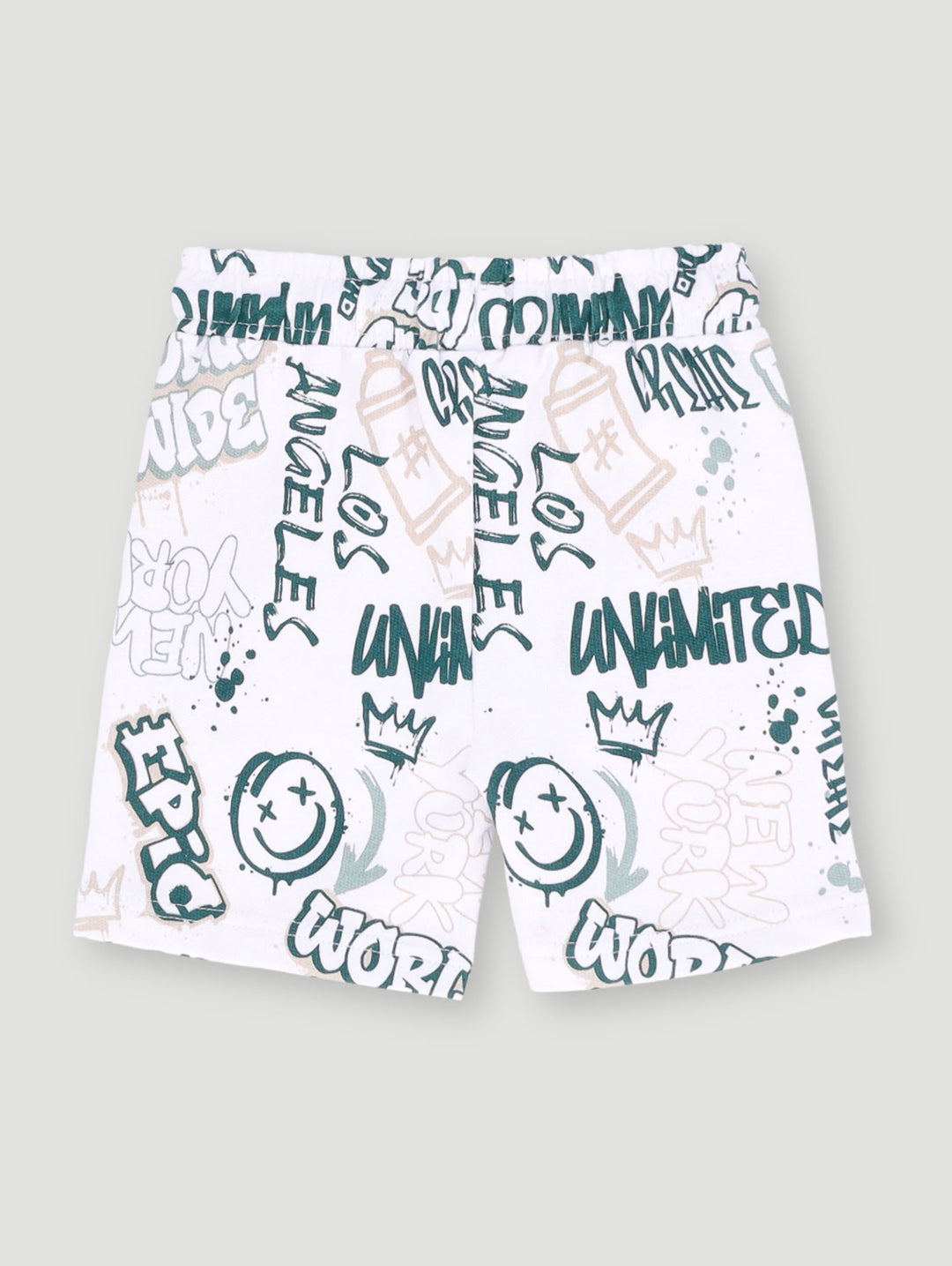 Pre-Boys Graffiti Fleece Shorts - Multi