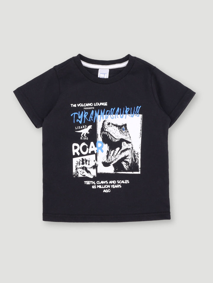 Pre-Boys Dino Tee - Black