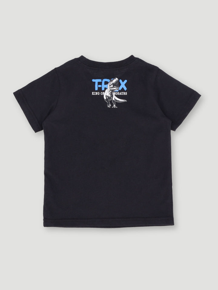 Pre-Boys Dino Tee - Black