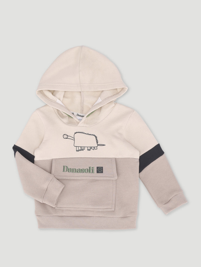Baby Boys Danasoli Fleece Top - Stone