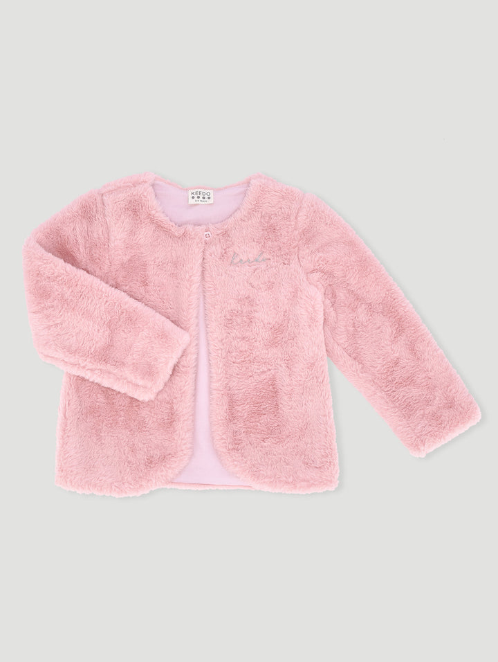 Keedo Girls Faux Fur Bolero Jacket