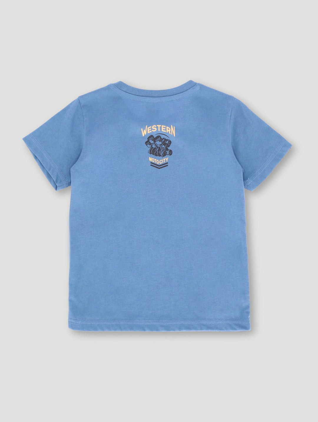 Pre- Boys Short Sleeve Muscle Car Tee - Mid Blue