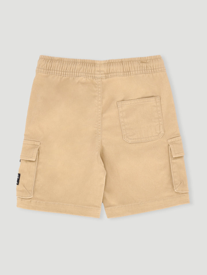 Pre- Boys Chino Cargo Pocket Shorts - Stone