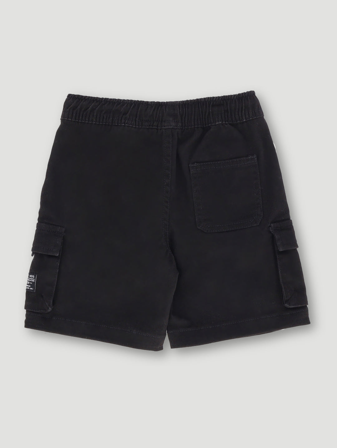 Pre- Boys Chino Cargo Pocket Shorts - Black