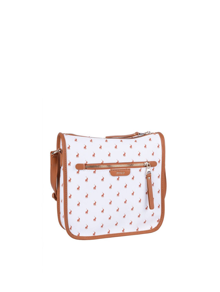 Panama Crossbody Bag - Tan/White