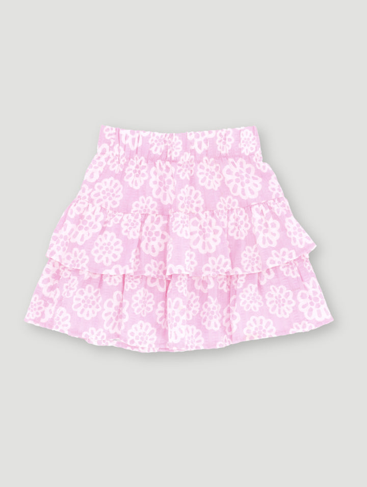 Pre-Girls Seersucker Rara Skirt - Pink
