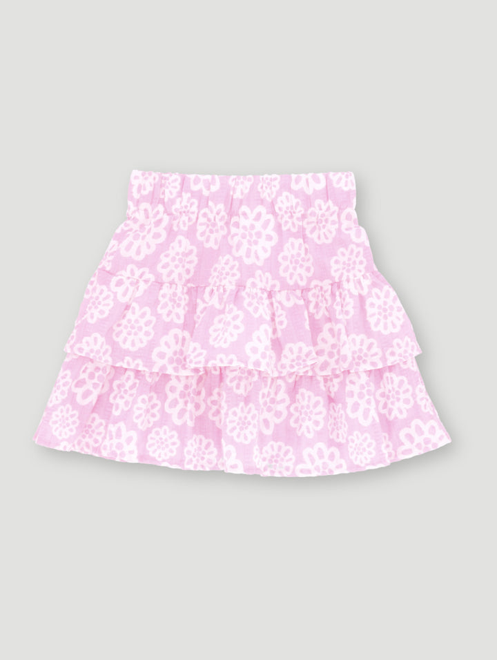 Pre-Girls Seersucker Rara Skirt - Pink