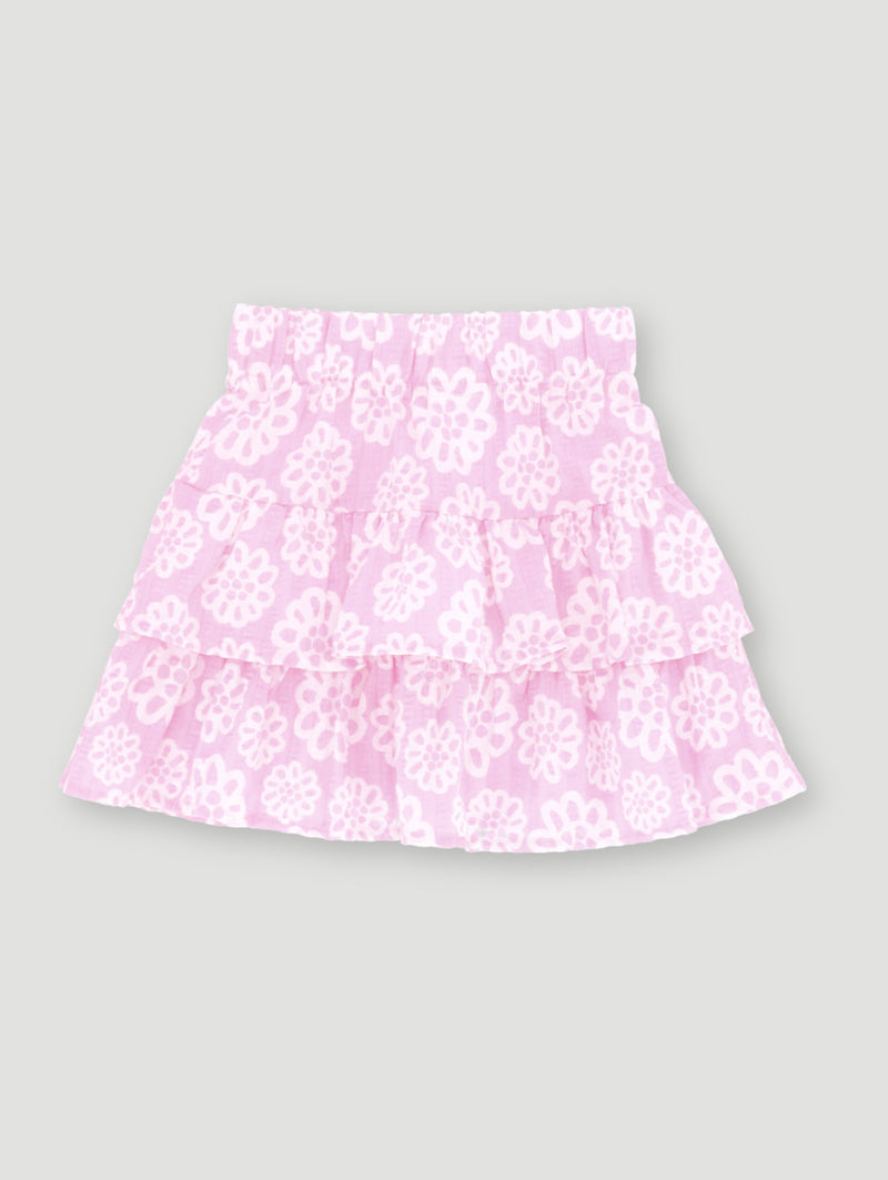 Pre-Girls Seersucker Rara Skirt - Pink