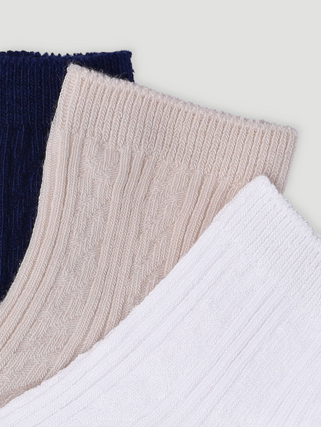 Baby Boys 3 Pack Textured Sock - Multi