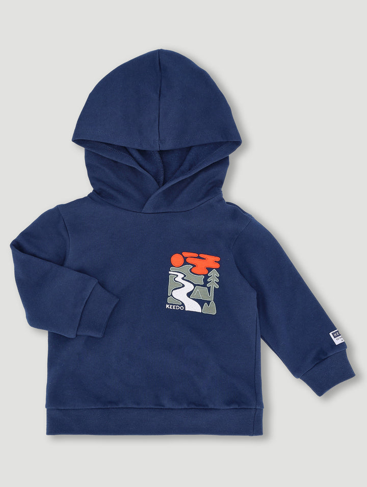 Keedo Boys Fleece Hoody With Applique