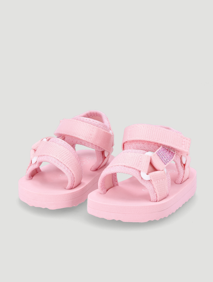 Baby Girls Rhinestone Detail Adventure Sandal - Pink