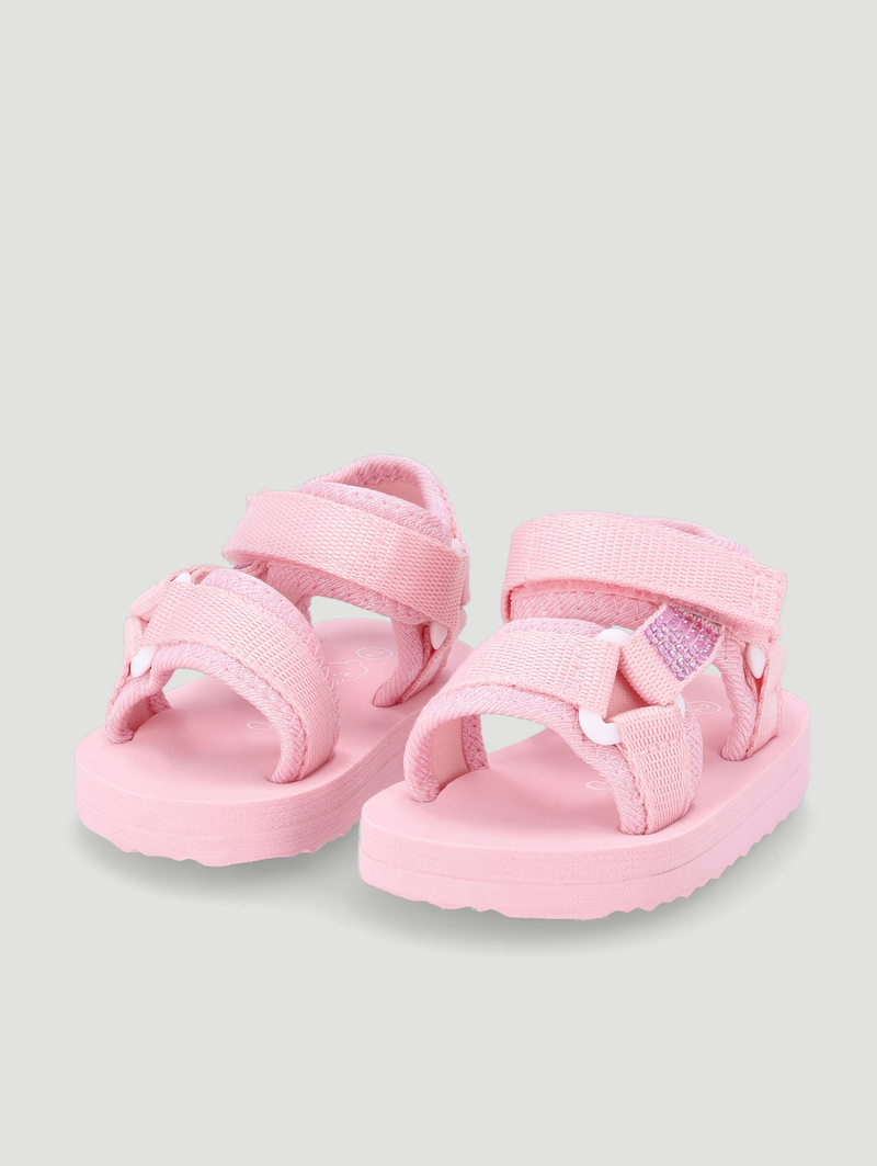 Baby Girls Rhinestone Detail Adventure Sandal - Pink
