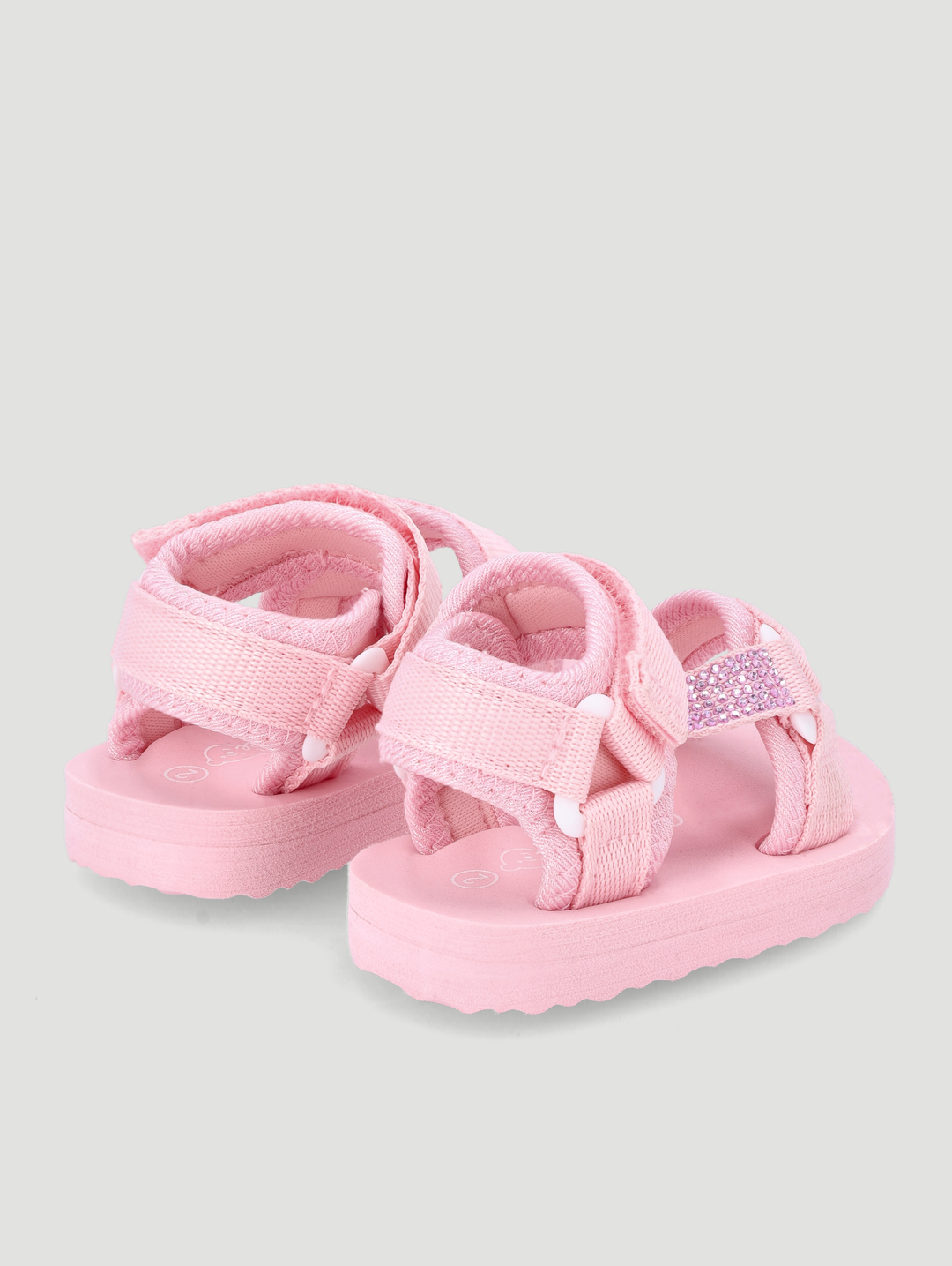 Baby Girls Rhinestone Detail Adventure Sandal - Pink
