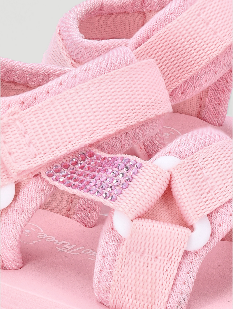 Baby Girls Rhinestone Detail Adventure Sandal - Pink