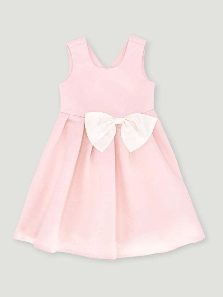 Pre- Girls Satin Graduation Dress  - Pink