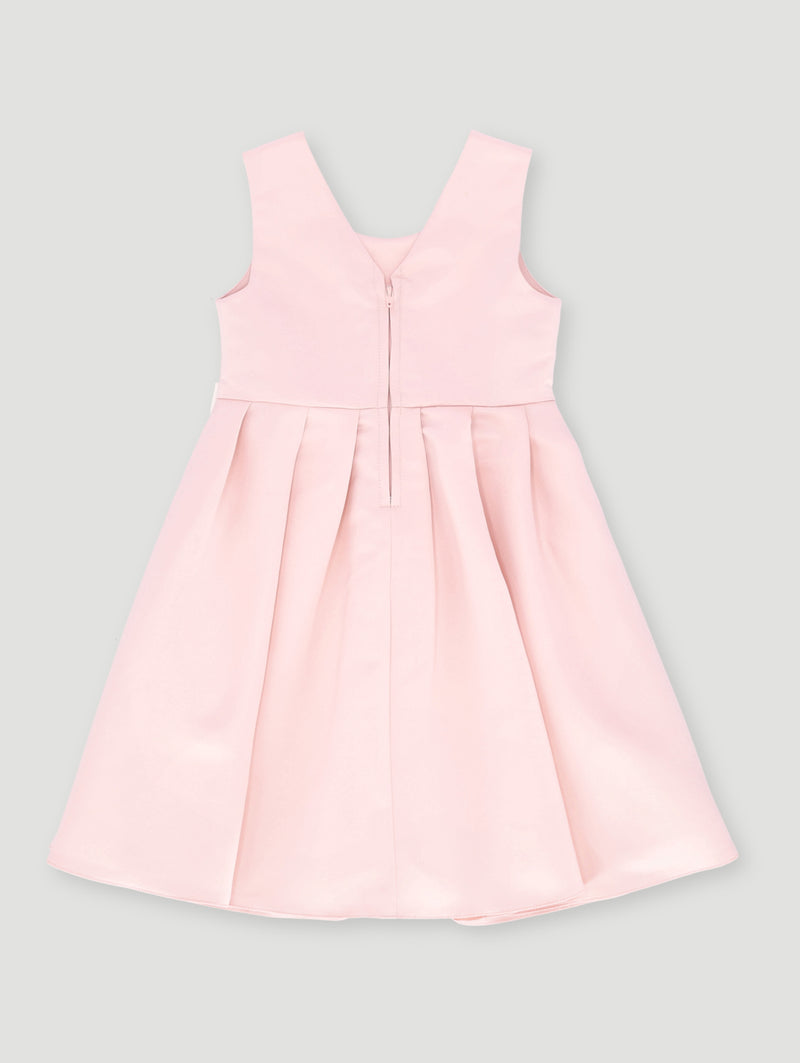 Pre- Girls Satin Graduation Dress  - Pink