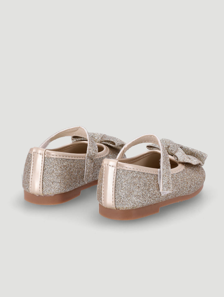 Baby Girls Mesh Bow Pump - Pink