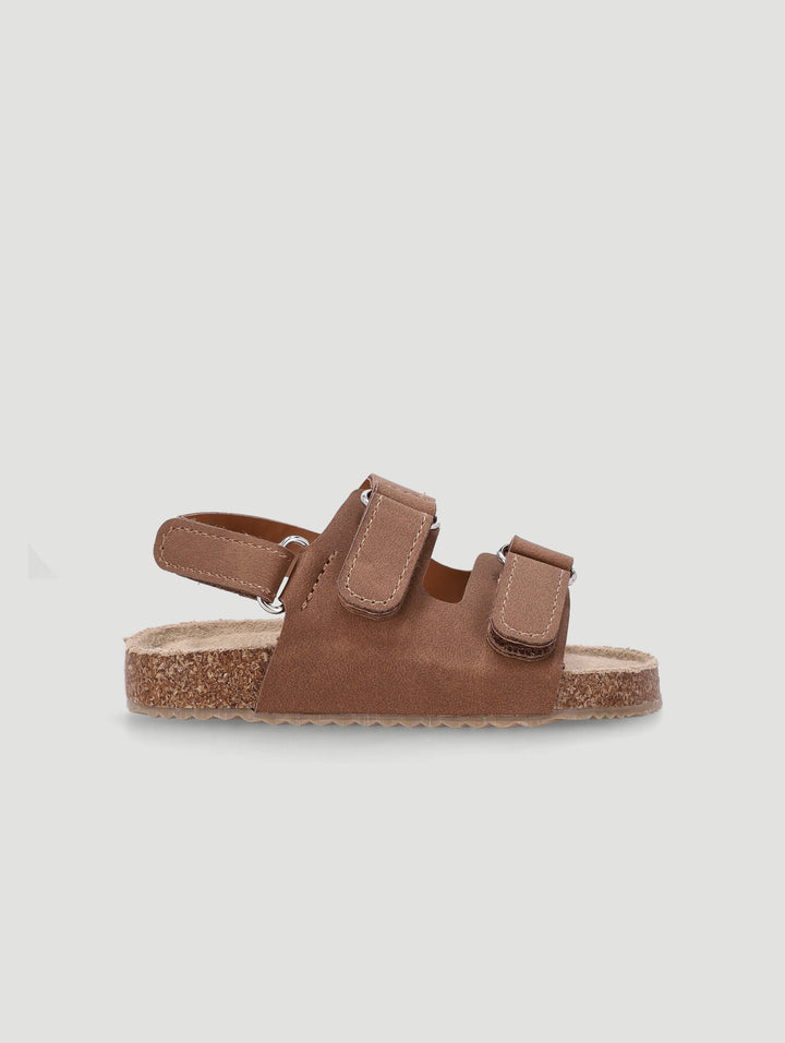 Baby Boys Double Buckle Sandal - Tan