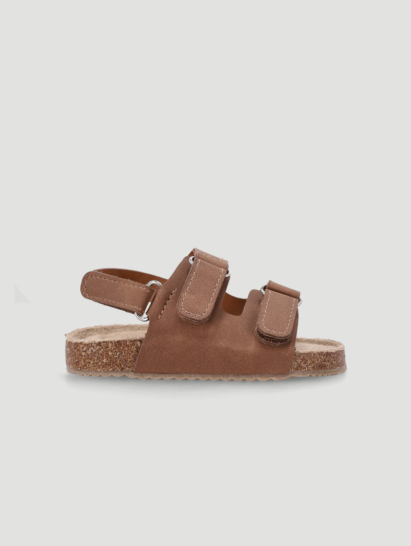 Baby Boys Double Buckle Sandal - Tan