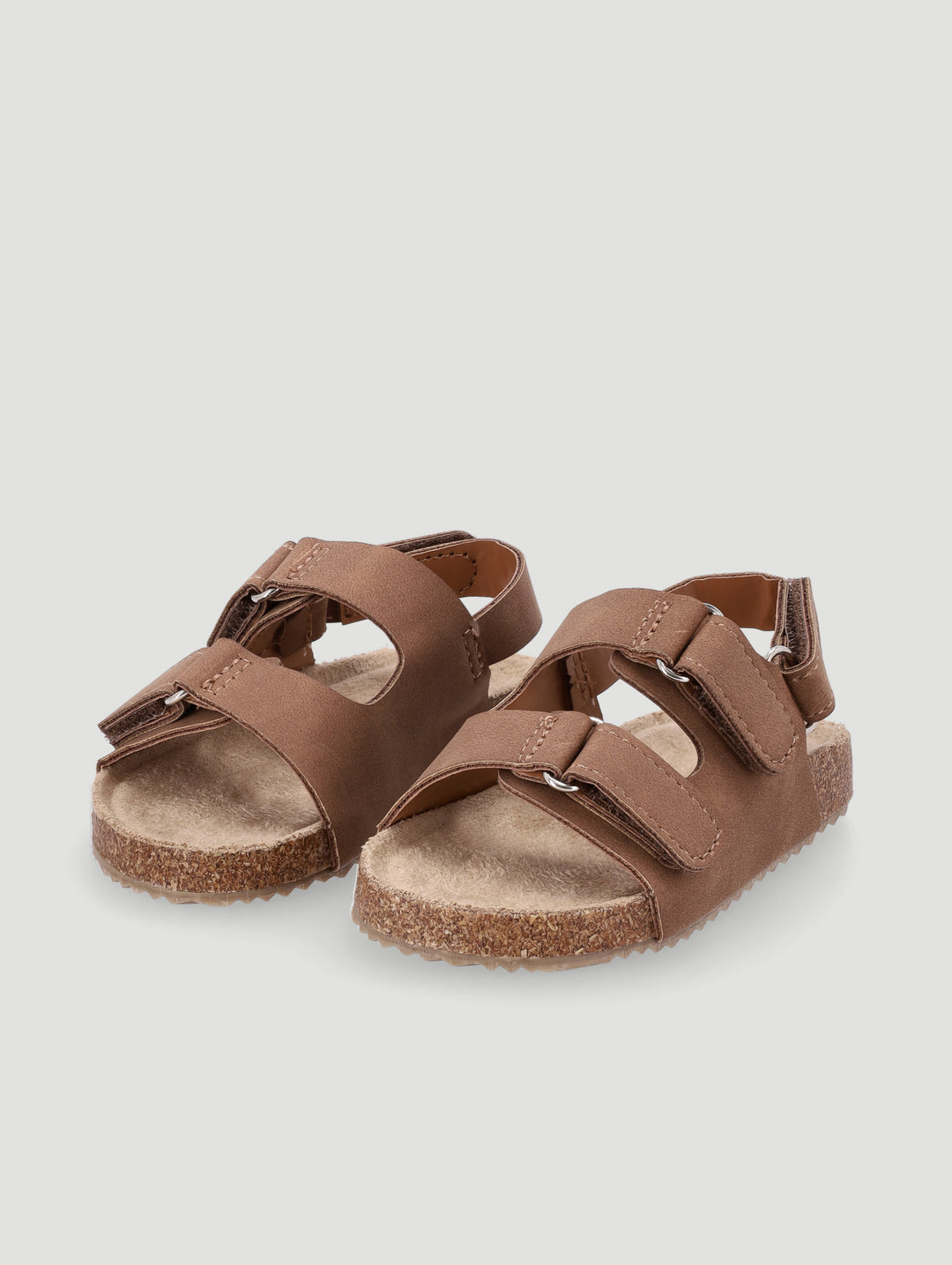 Baby Boys Double Buckle Sandal - Tan