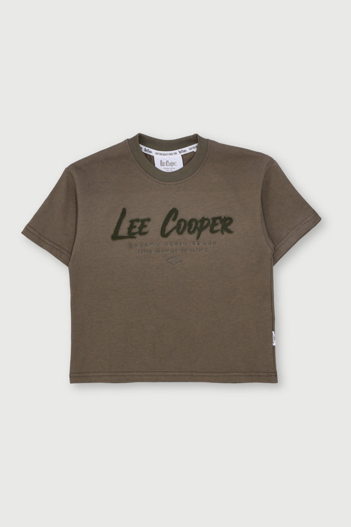 Pre-Boys Riccardo Tee - Dark Green