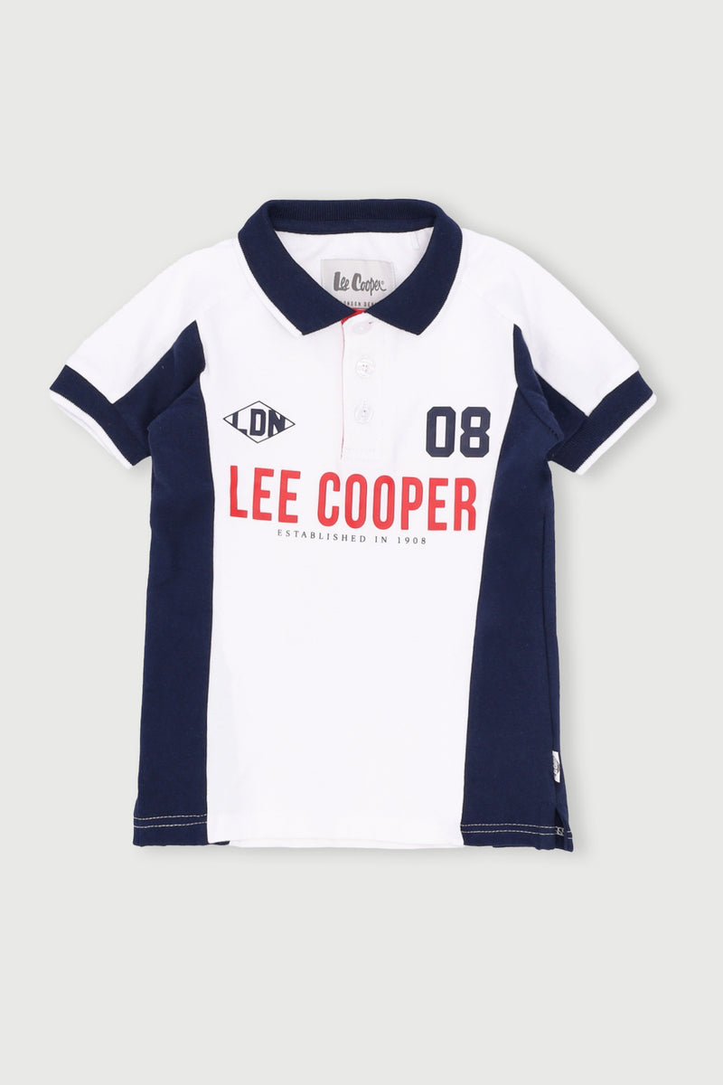 Pre-Boys Akia Golfer - White/Navy