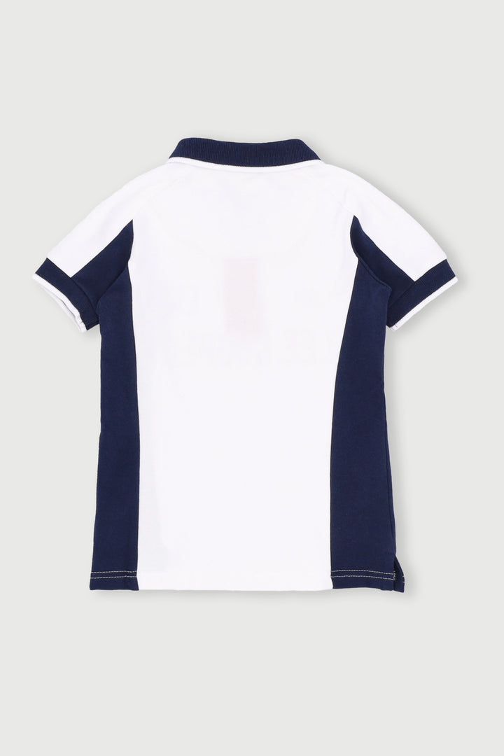 Pre-Boys Akia Golfer - White/Navy
