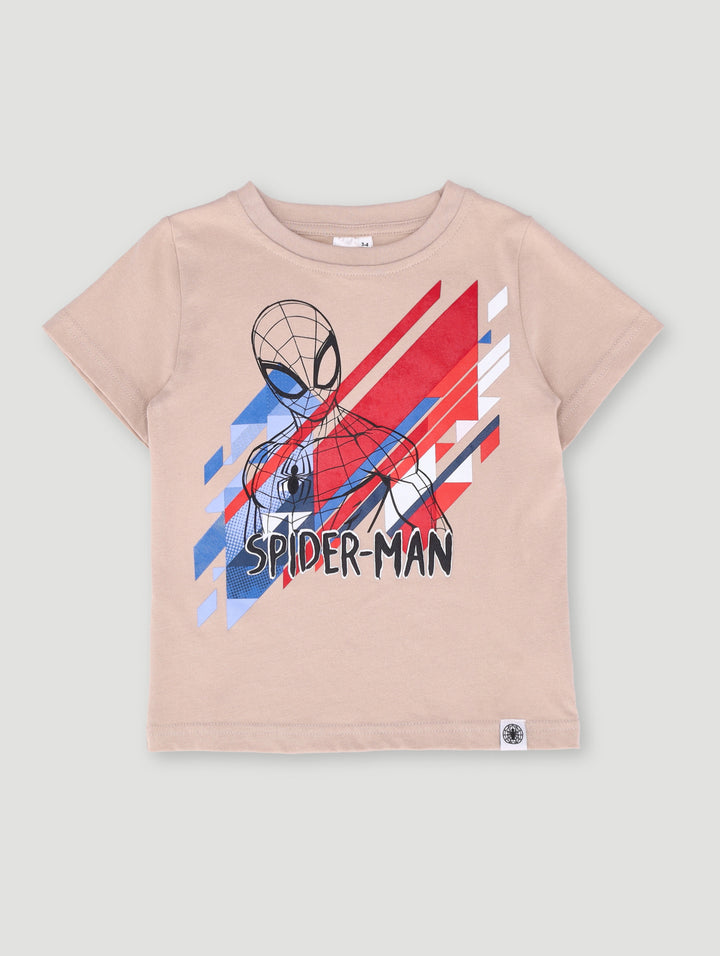 Pre-Boys Spiderman Tee - Stone