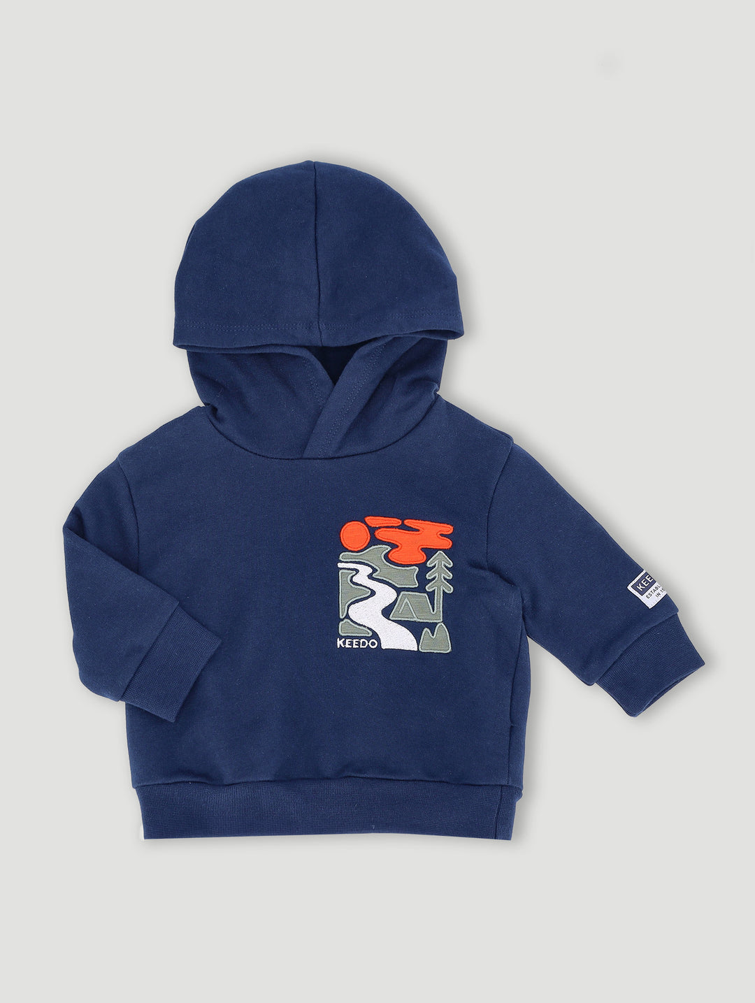 Keedo Baby Boys Fleece Hoody With Applique